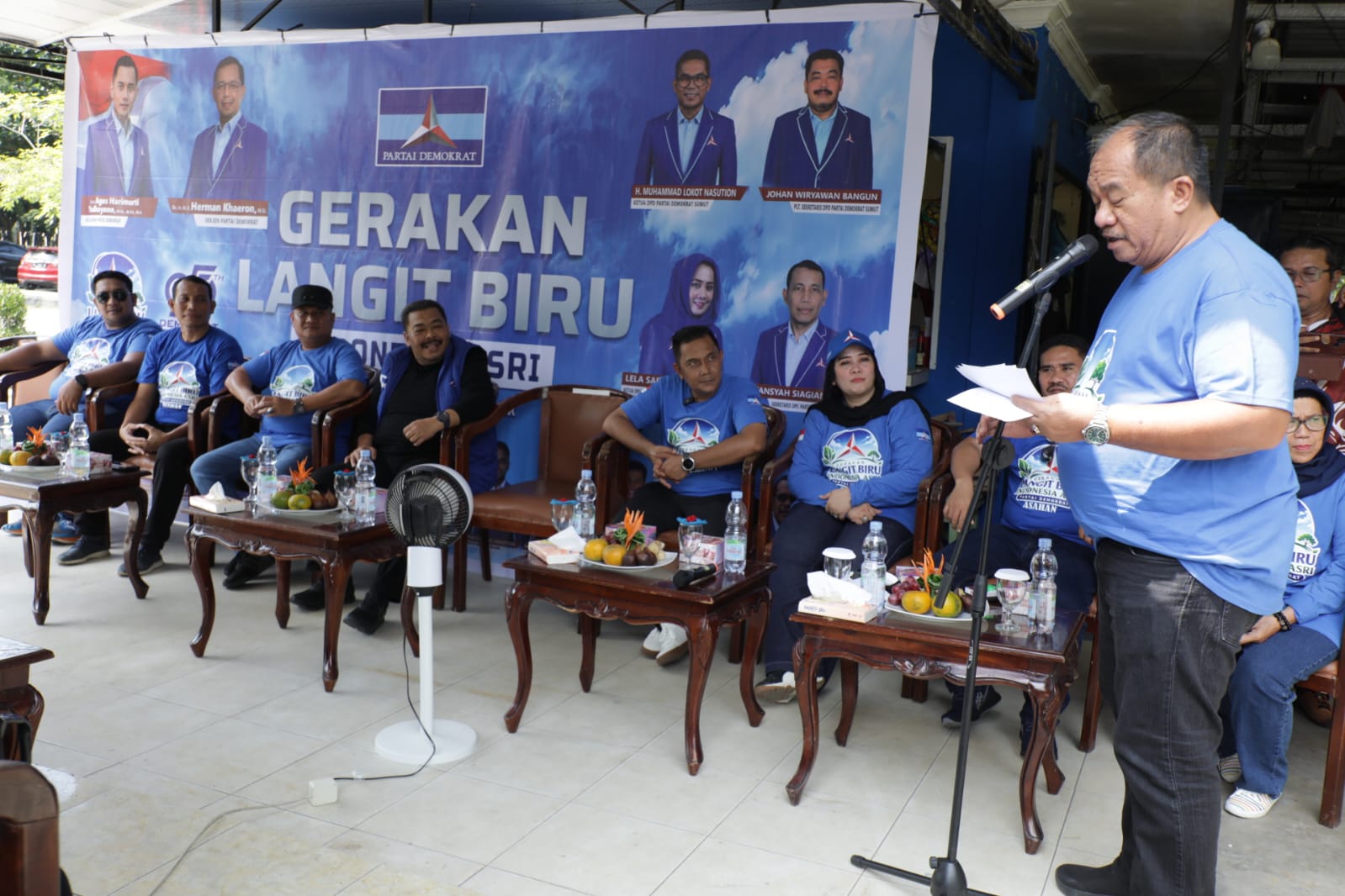 Bupati dan Wakil Bupati Asahan Hadiri Gerakan Indonesia ASRI, HUT Ke-25 Partai Demokrat