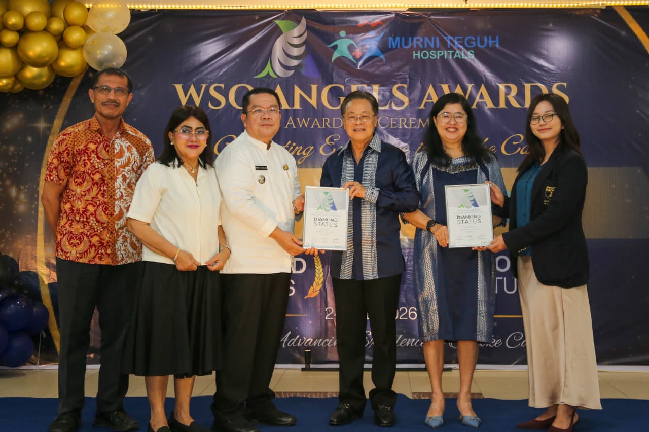 Wali Kota Wesly Silalahi SH MKn Hadiri Acara WSO Angels Awards Awarding Ceremony Bagi RS Murni Teguh Horas Insani Pematangsiantar dan Murni Teguh Memorial Hospital