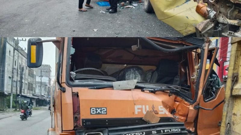 Tabrakan Beruntun di Antrean BBM Perbaungan, Satlantas Polres Sergai Gerak Cepat Olah TKP