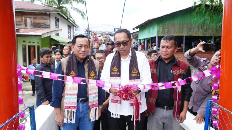 Bupati Taput Apresiasi Pembangunan Jembatan Asa SCTV di Parbaju Toruan, Pemkab Siap Kawal Perawatan