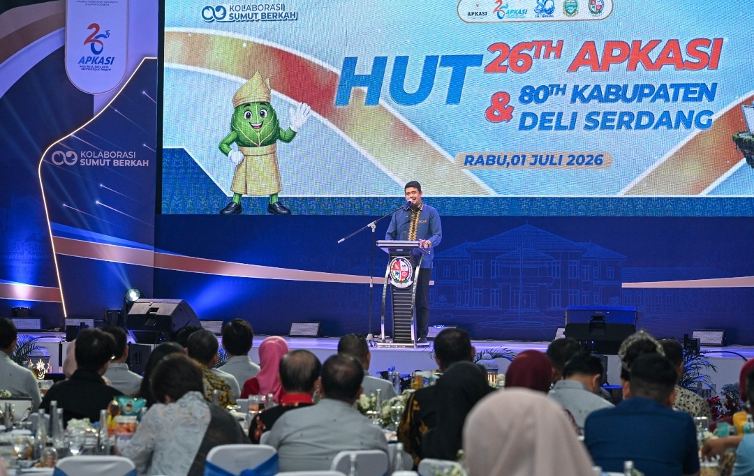 Bobby Nasution Dorong Sinergi Fiskal Provinsi-Kabupaten pada HUT ke-26 APKASI