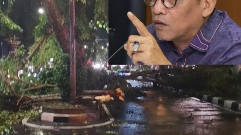 Edwin Sugesti Minta Pemko Medan Inventarisir Korban Angin Kencang dan Hujan Deras