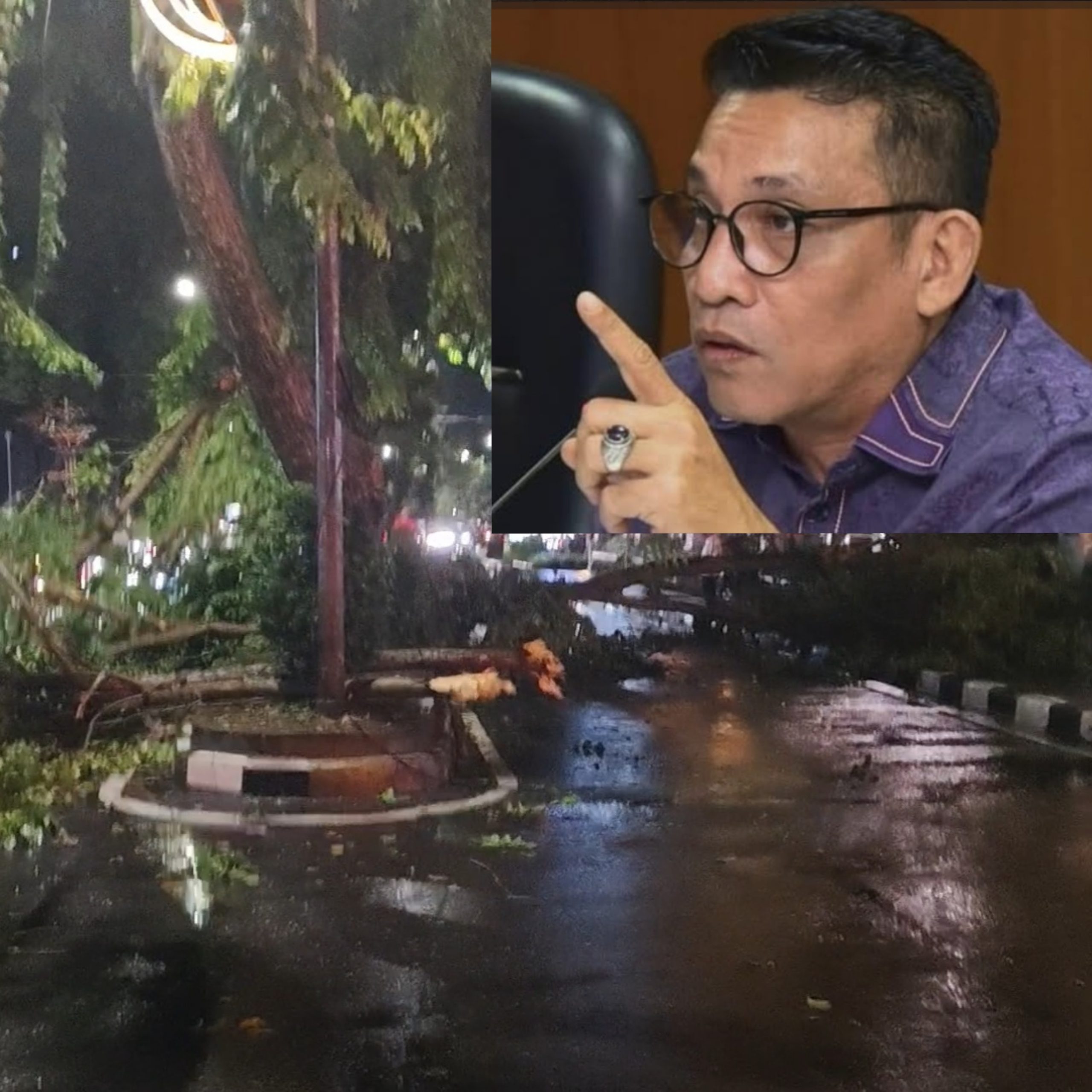 Edwin Sugesti Minta Pemko Medan Inventarisir Korban Angin Kencang dan Hujan Deras