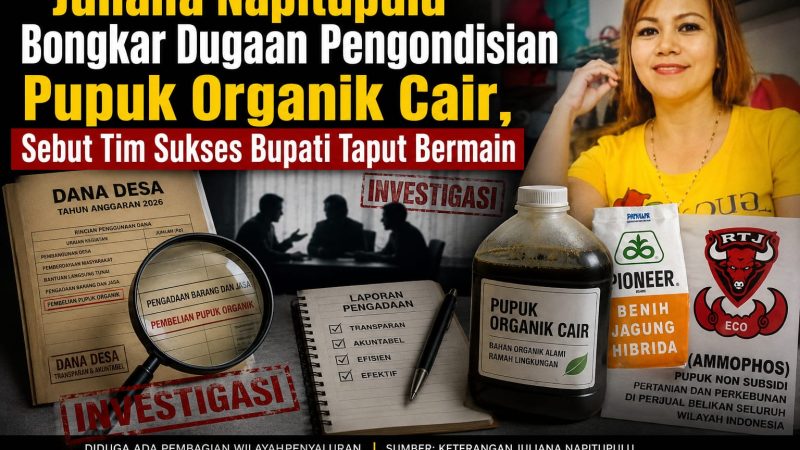 Juliana Napitupulu Bongkar Dugaan Pengondisian Pupuk Organik Cair, Sebut Tim Sukses Bupati Taput Bermain