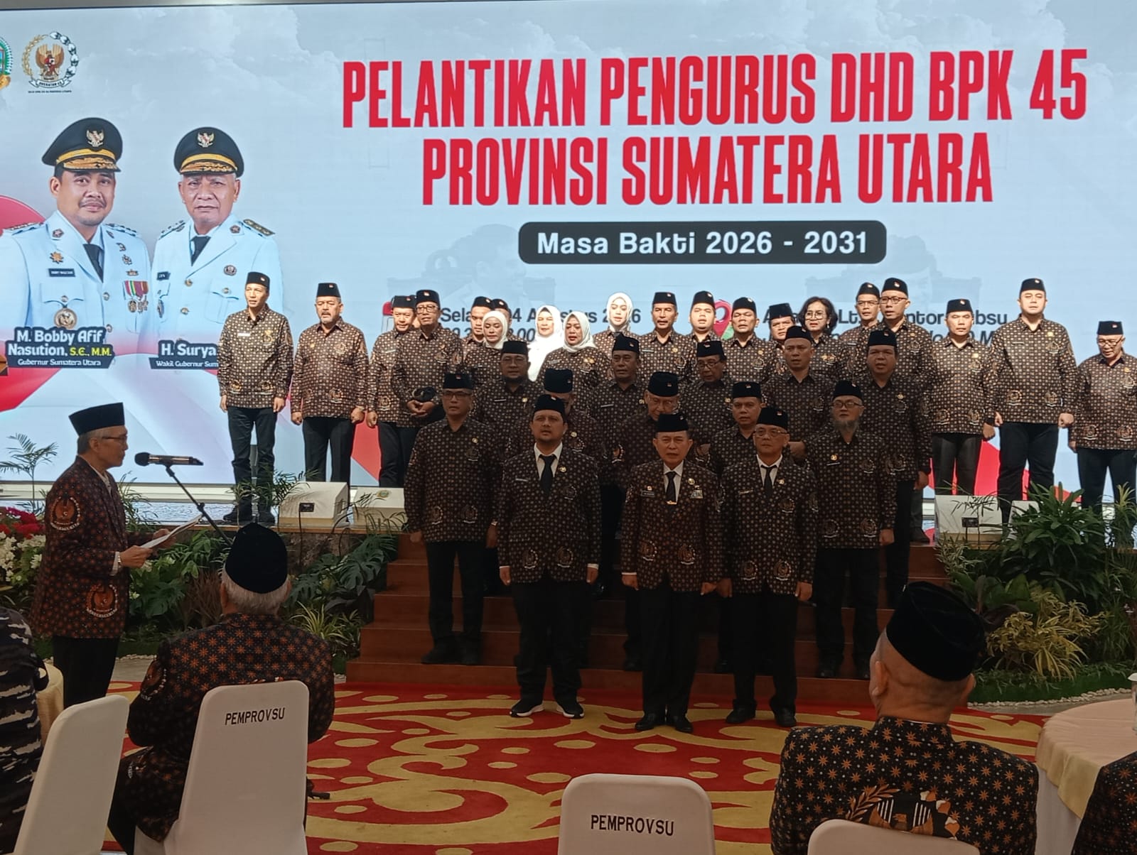 DHD 45 Sumut Resmi Dilantik, Bobby Nasution: Gaungkan Spirit Anak Muda