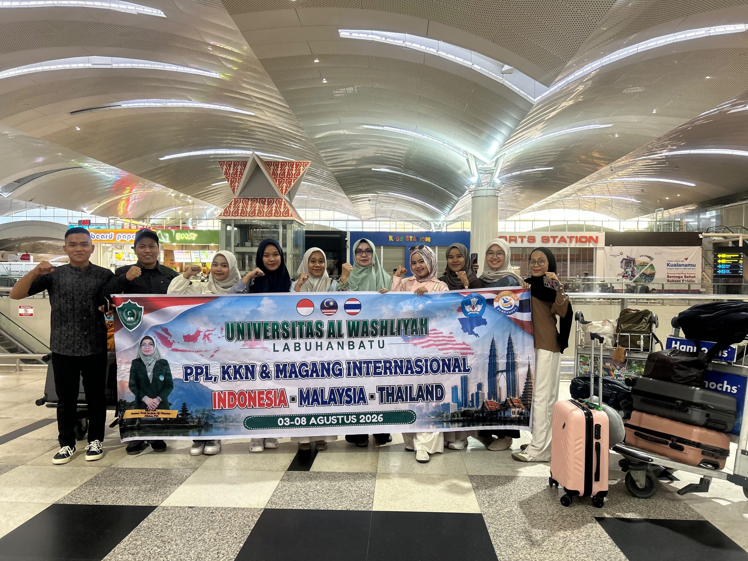 8 Mahasiswa Univa Labuhanbatu PPL & KKN ke Malaysia dan Thailand Selatan