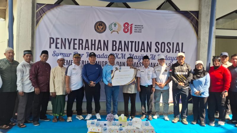 Wujudkan Kepedulian Sosial Kanwil Ditjenpas DK Jakarta Resmikan Sumur Bor di Masjid Al-Hidayah