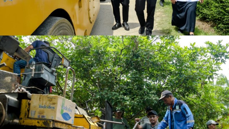 Wabup Sergai Bersama Kadis PUTR Tinjau Rehabilitasi Jalan Manggis – Kelapa Bajohom