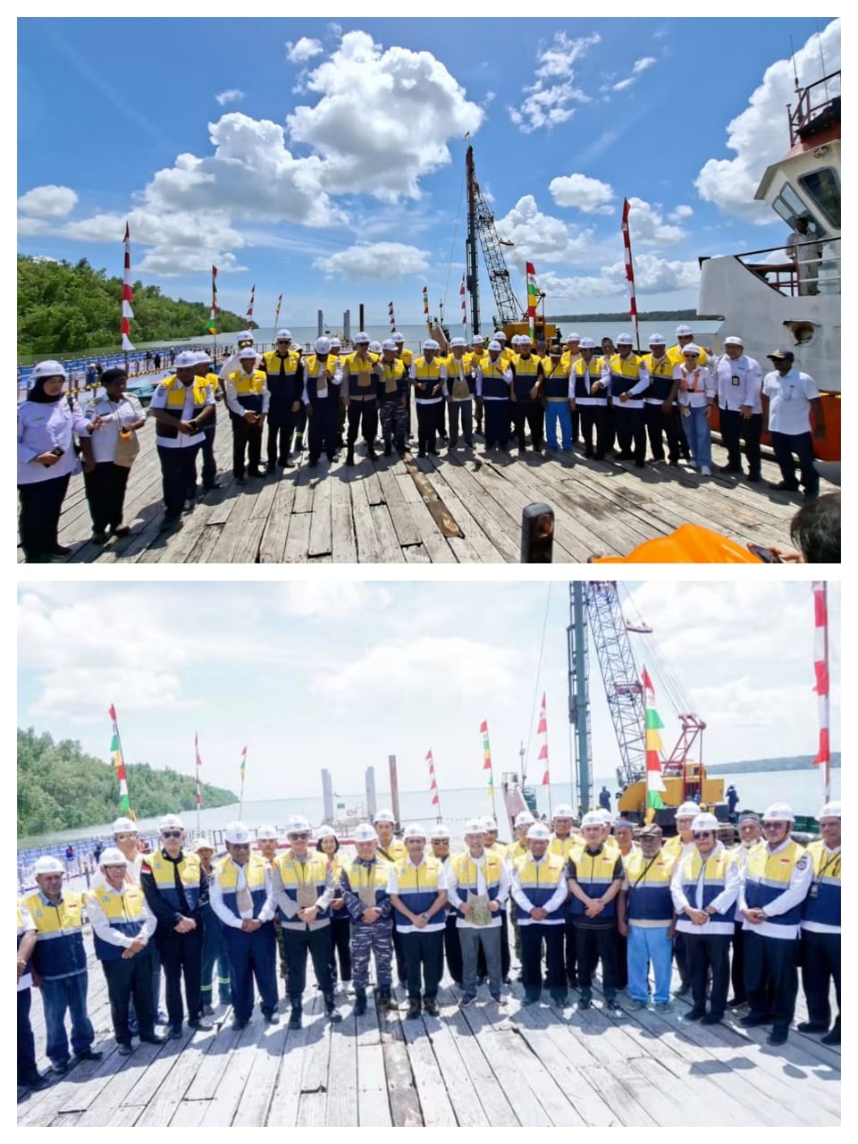 Ground Breaking Pelabuhan Babo & 4 Jetty, Konektivitas Laut Teluk Bintuni Dikuatkan