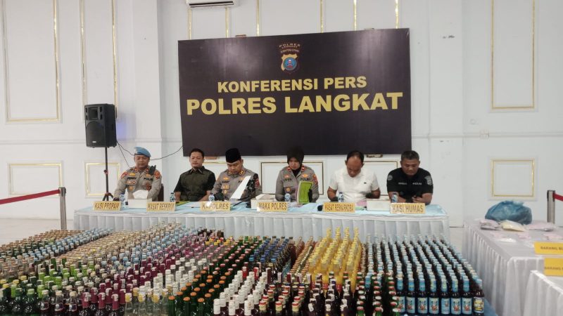 Polres Langkat Polda Sumatra Utara Ungkap Rangkaian Kasus dalam Satu Bulan, Ribuan Warga Diselamatkan dari Bahaya Narkotika
