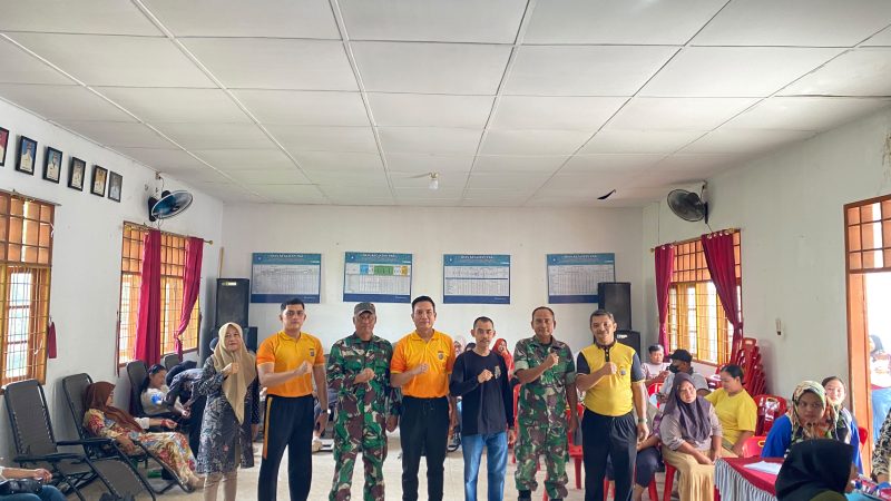 PMI, Forkopimcam dan SPN Hinai Himpun 70 Kantong Darah, Semarakkan HUT RI ke-81