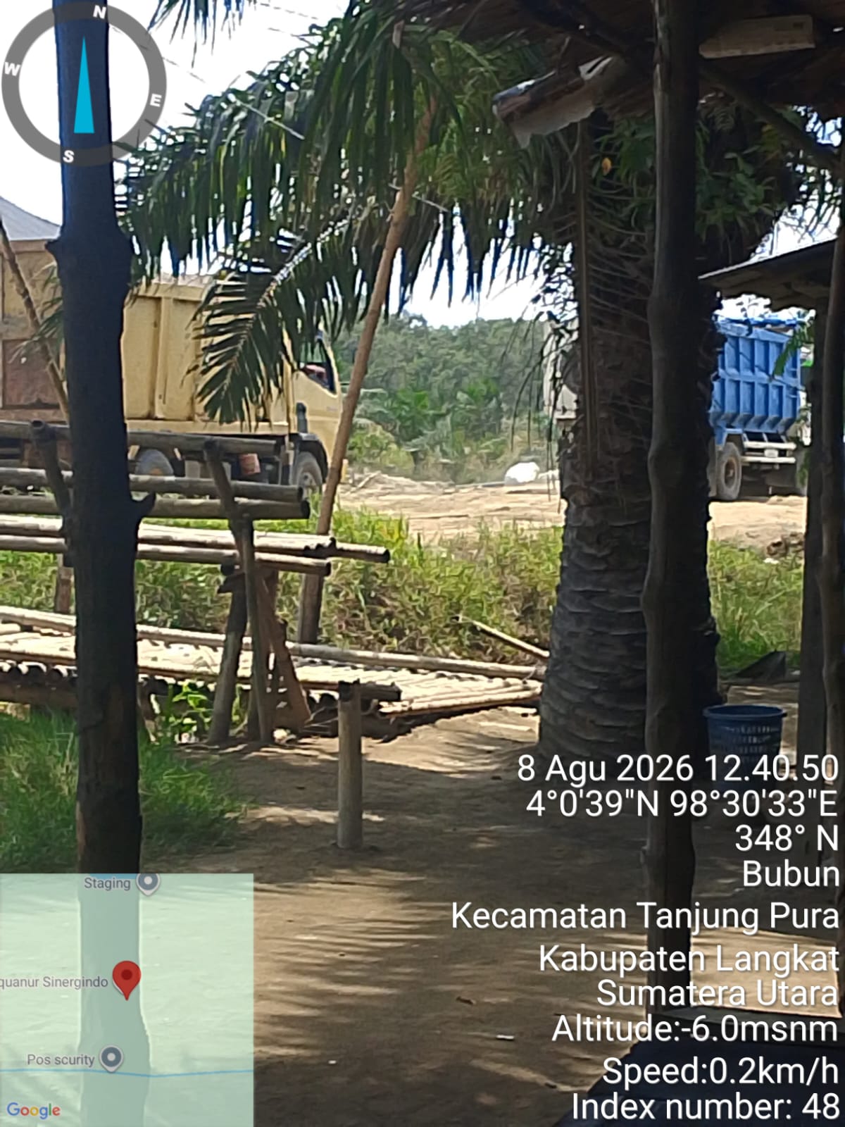 Diduga Galian C Tanpa Izin beroperasi di Sejumlah Desa Kecamatan Tanjung Pura, Material Disebut Masuk ke EMP