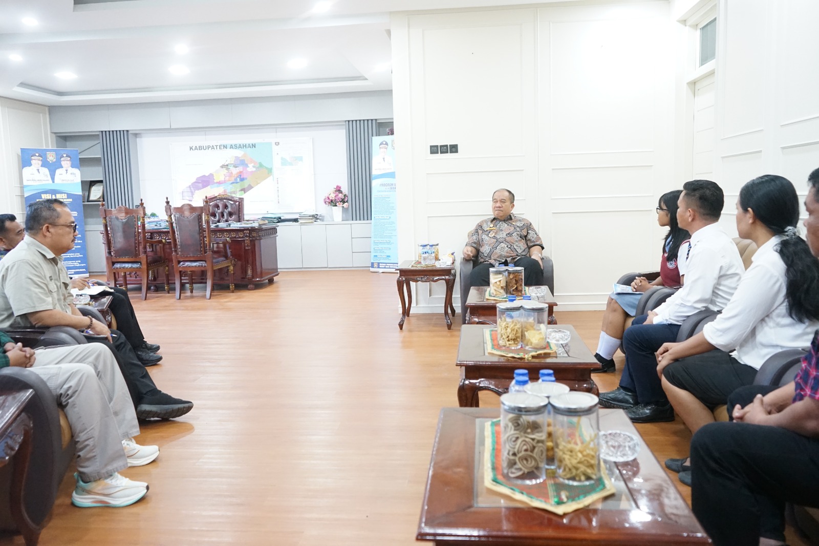 Bupati Asahan Terima Audiensi Yayasan SMA Swasta Panti Budaya Kisaran