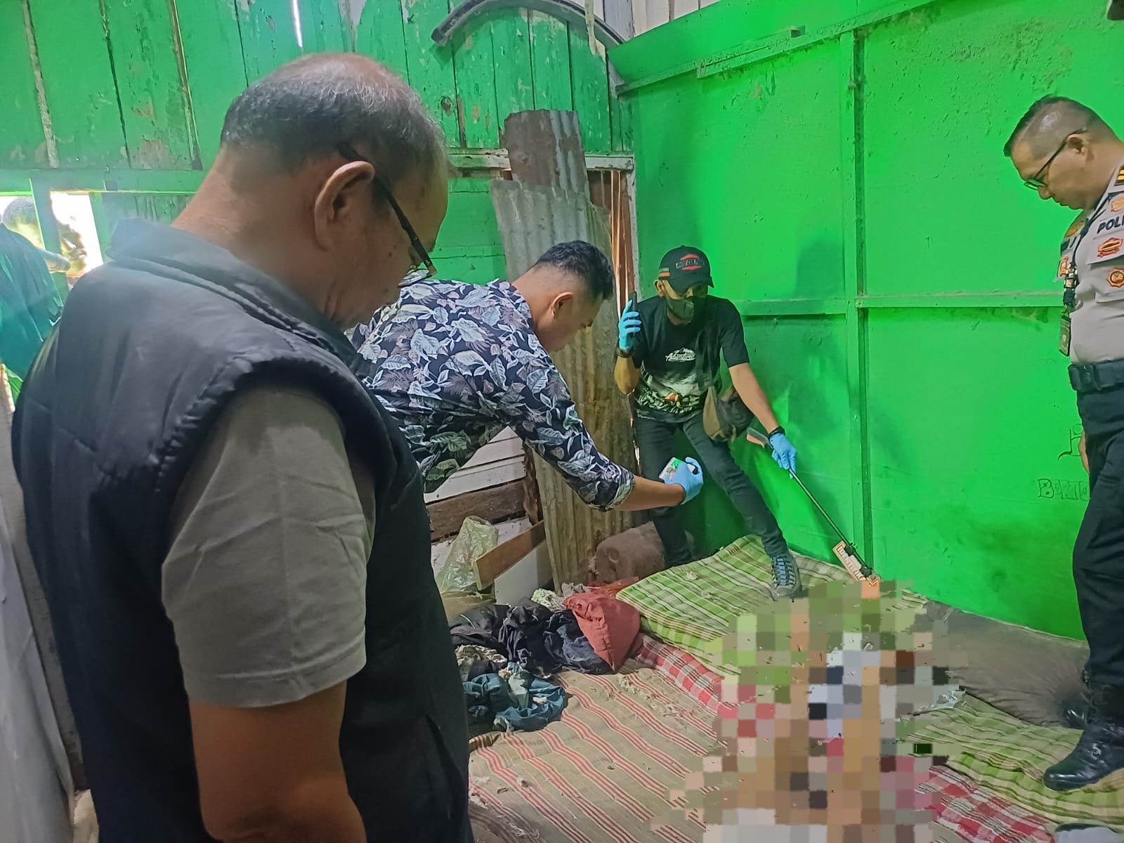 Polsek Siantar Barat Cek TKP Laporan Temuan Mayat di Jalan Rajawali