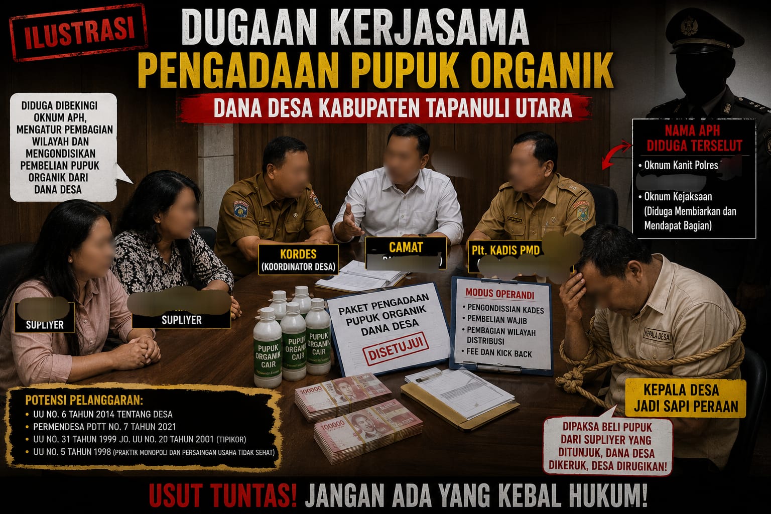 Dugaan Pengkondisian Pupuk Organik Dana Desa di Taput Menguat, Kades Disebut Diarahkan Beli dari Supliyer Tertentu