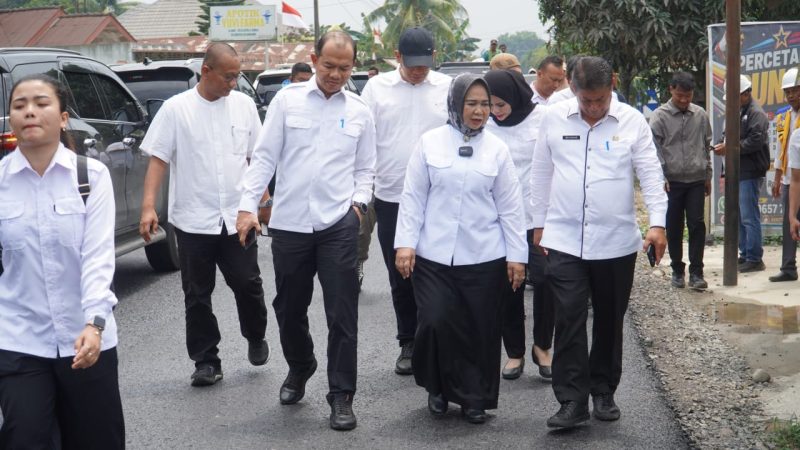 Plt. Bupati Tiorita Tinjau Jalan Secanggang Tahap I Rampung Sesuai Janji