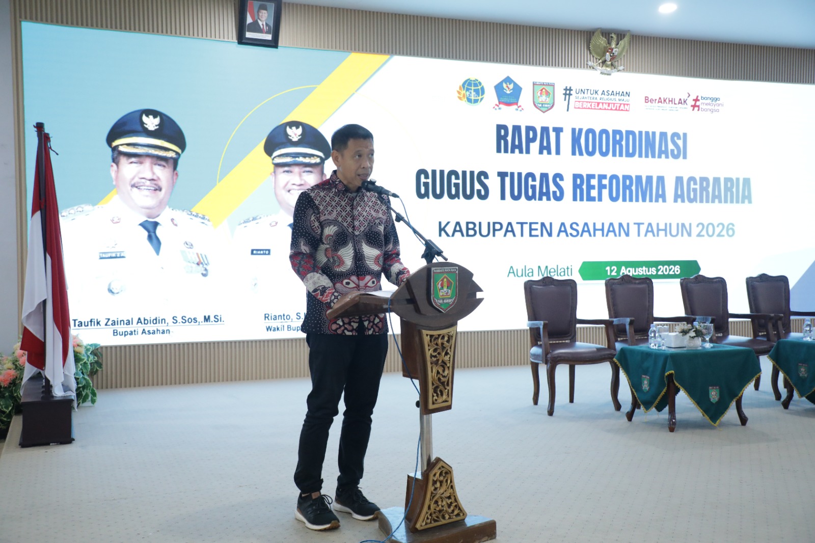 Wakil Bupati Asahan Buka Rapat Gugus Tugas Reforma Agraria