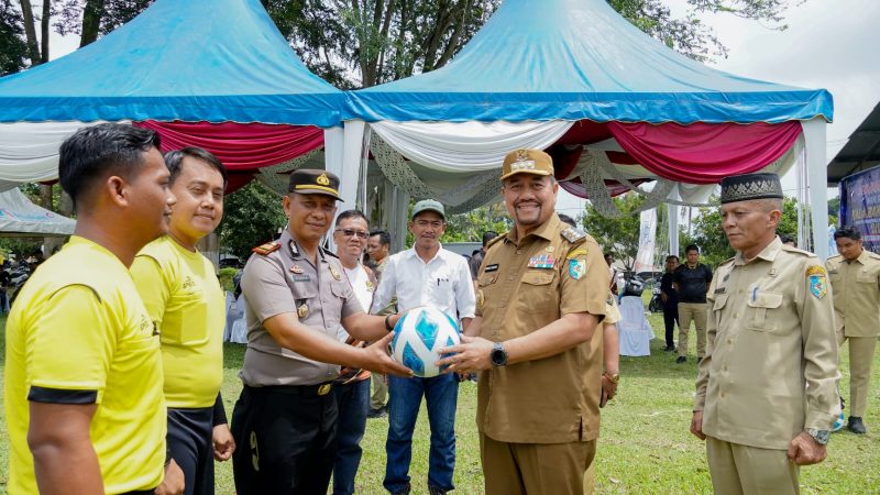 Bupati Baharuddin Siagian Buka Turnamen Mini Soccer Bahagia Cup II, Ajak Generasi Muda Jadi Agen Antinarkoba