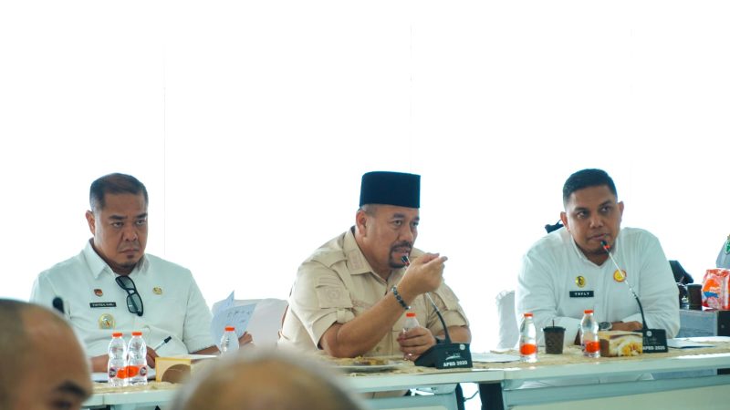 Komitmen Tingkatkan Pelayanan Kesehatan, Bupati Baharuddin Bertemu Dokter RSUD H. OK Arya Zulkarnain