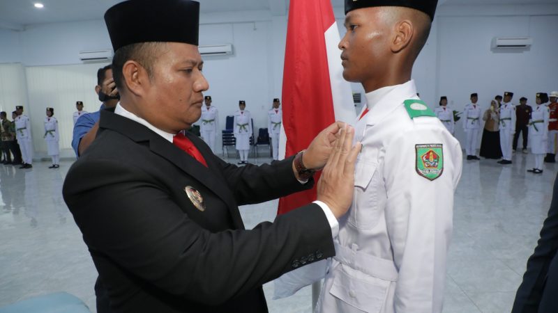 Wakil Bupati Asahan Kukuhkan Paskibraka Kabupaten Asahan Tahun 2026