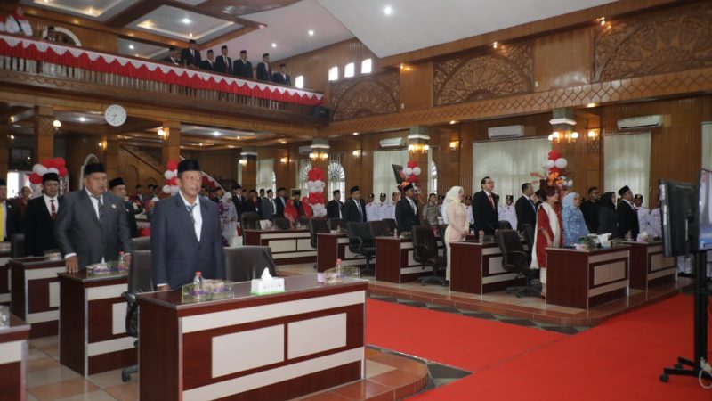 Wakil Bupati Asahan Dengarkan Pidato Kenegaraan Presiden RI, HUT Ke-81 Kemerdekaan RI