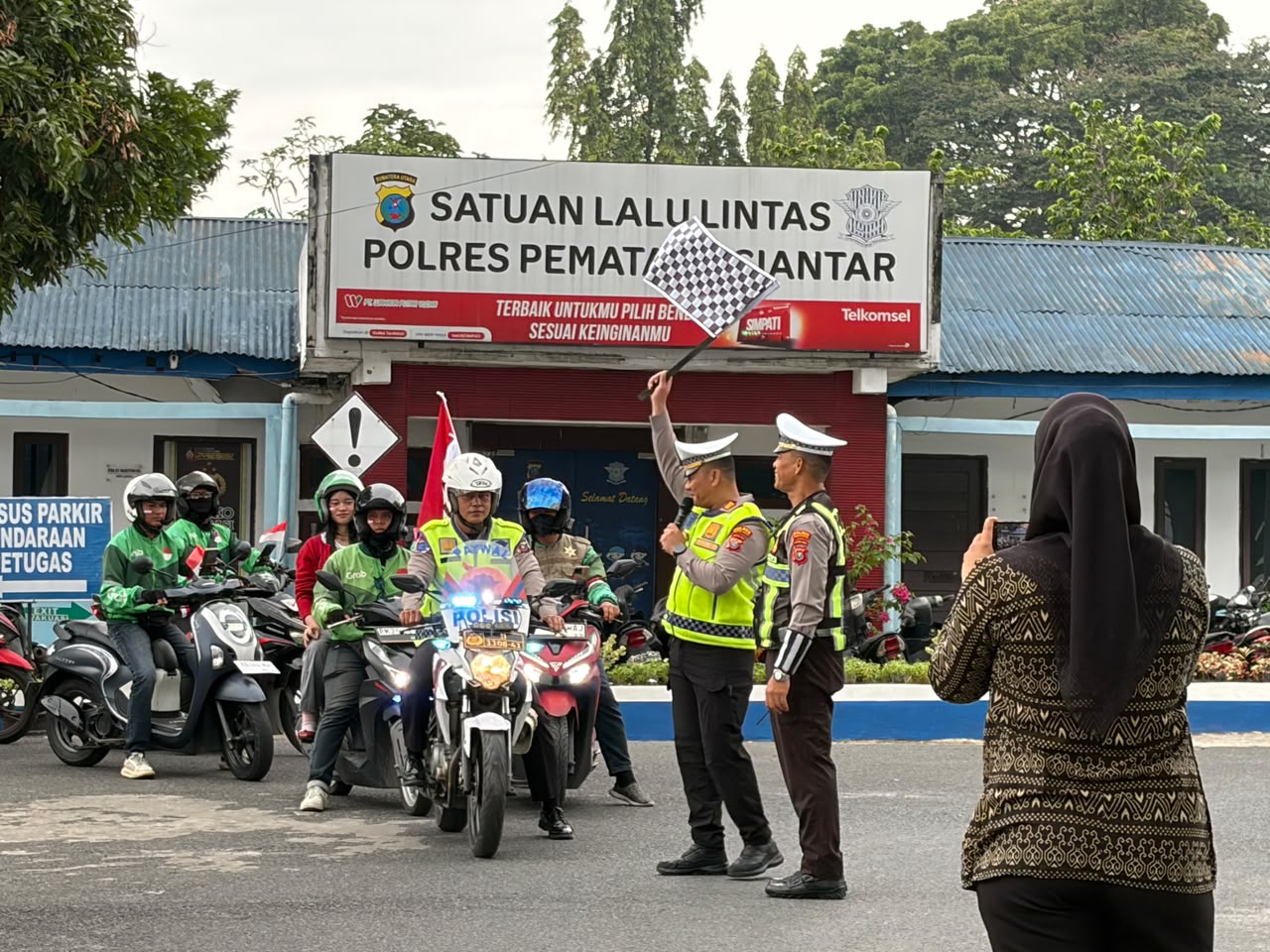 Polisi Pelayan Masyarakat, Sat Lantas Polres Pematangsiantar Gandeng Grab Wujudkan Keselamatan Berlalu Lintas