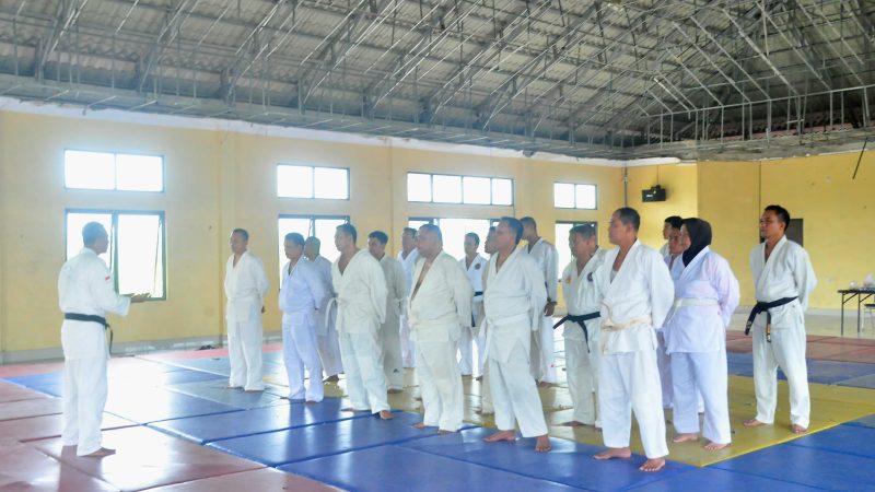 Personel SPN Hinai Polda Sumut Uji Penguasaan Teknik Beladiri Polri