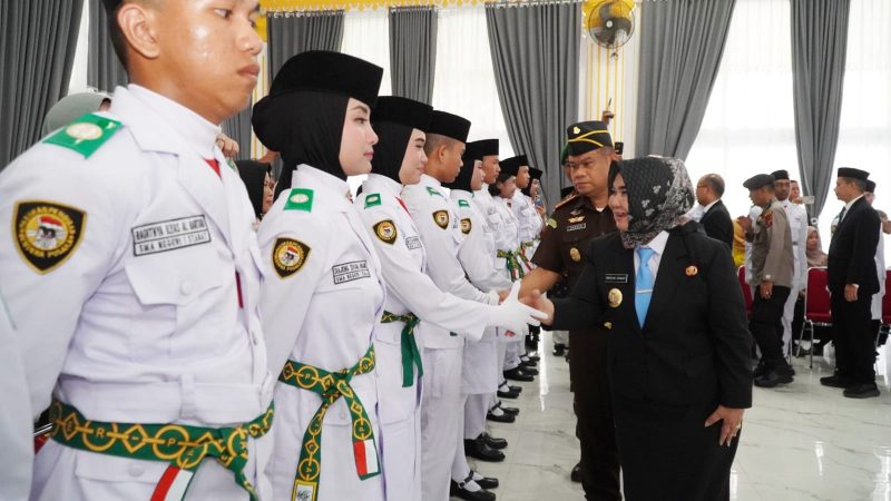 Plt. Bupati Tiorita Tegaskan, Paskibraka Harus Jadi Generasi Pejuang Indonesia Maju