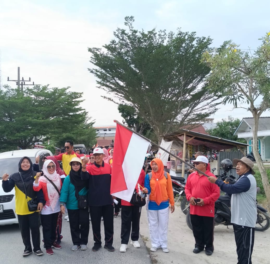 Penuh Keakraban, K3S Tanjung Beringin Gelar Jalan Santai dan Lucky Draw Sambut HUT ke-81 RI