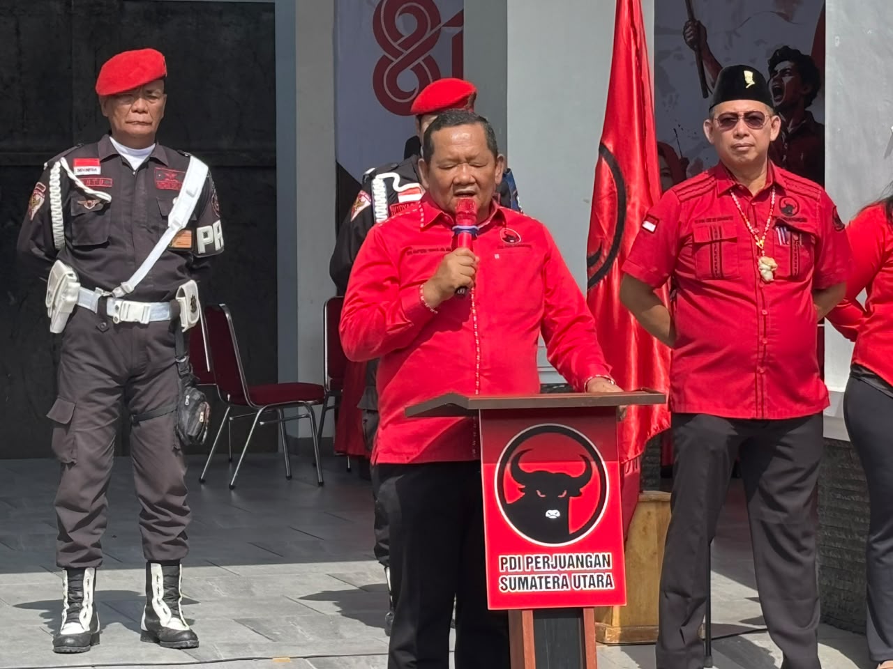 HUT ke-81 RI, Rapidin Simbolon Ajak Kader PDI Perjuangan Wujudkan Indonesia Berdaulat, Adil dan Makmur