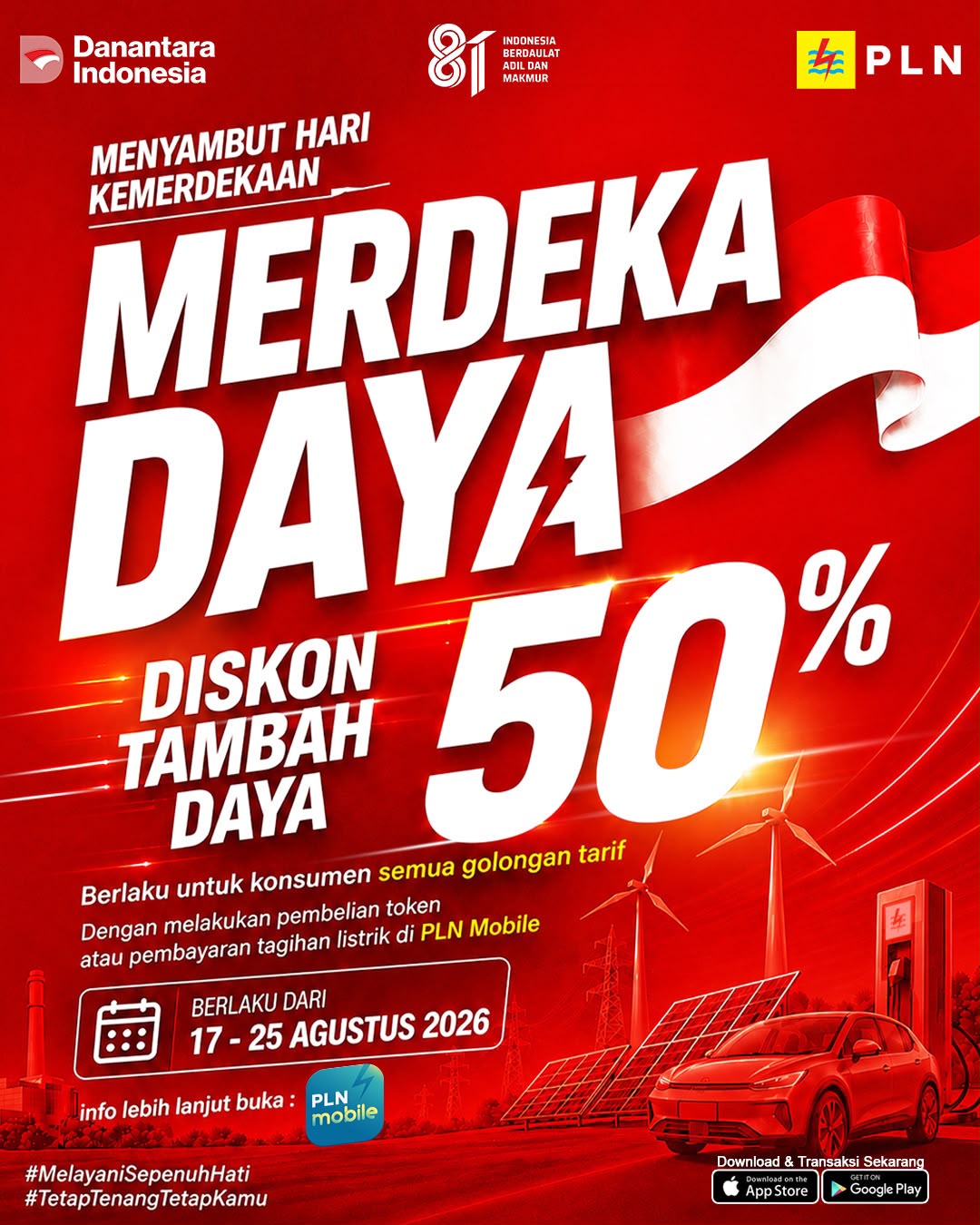 PLN Hadirkan Promo Merdeka Daya Hingga 50 Persen