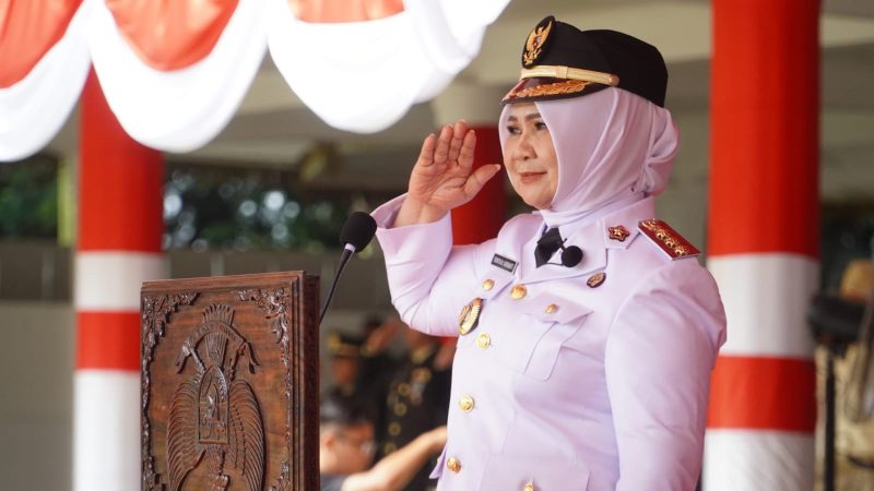 Plt. Bupati Tiorita Pimpin Detik-Detik Proklamasi HUT ke-81 RI di Langkat