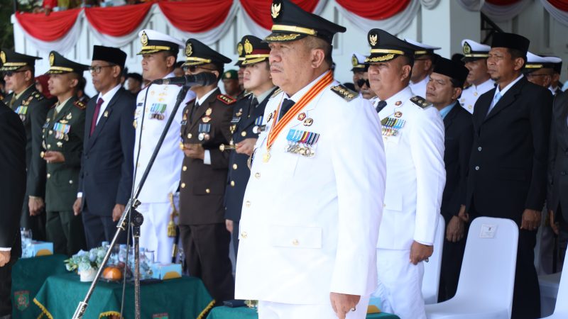 Bupati Asahan Pimpin Upacara Pengibaran Bendera HUT Ke-81 RI