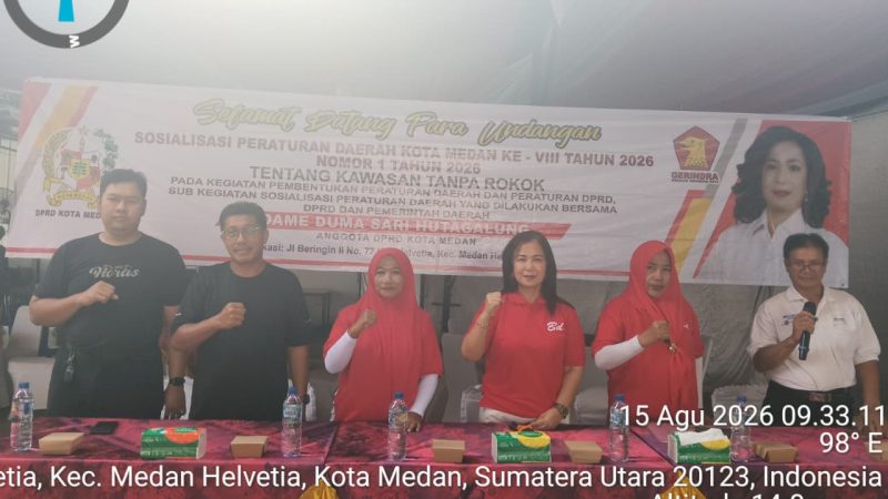 Dame Duma Sari Hutagalung Ajak Warga Patuhi Perda Kawasan Tanpa Rokok