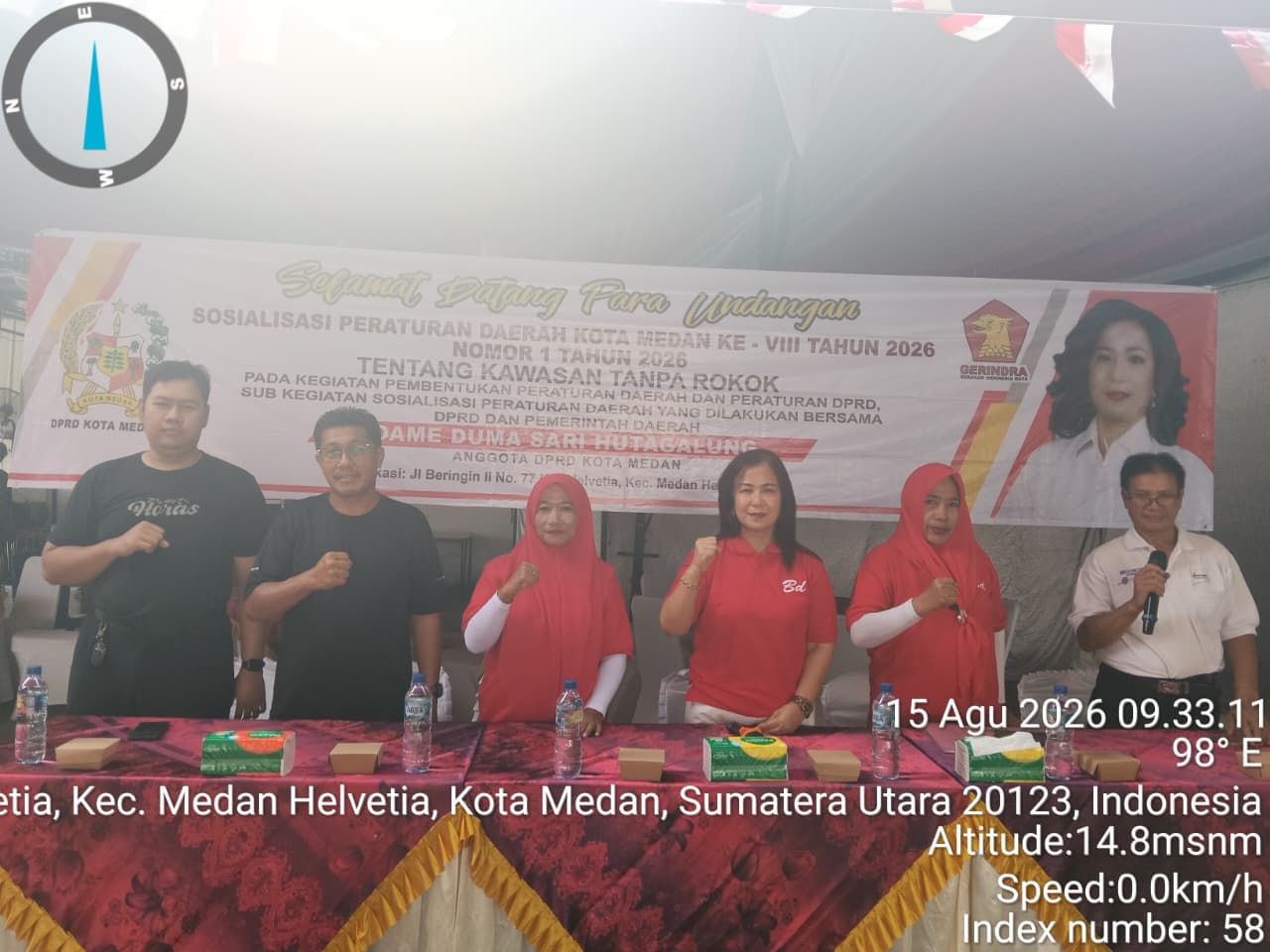 Dame Duma Sari Hutagalung Ajak Warga Patuhi Perda Kawasan Tanpa Rokok