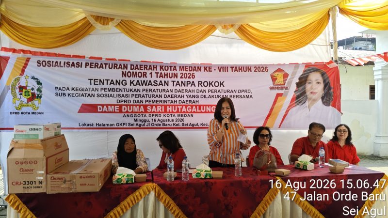 Dame Duma Sari Hutagalung Ajak Warga Patuhi Perda Kawasan Tanpa Rokok