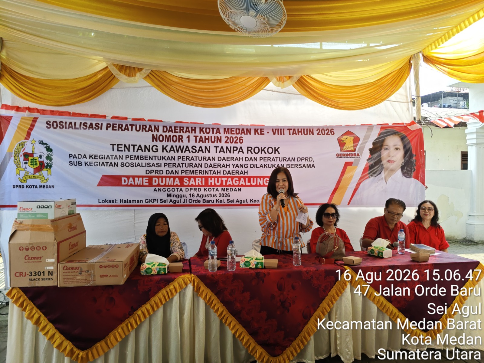 Dame Duma Sari Hutagalung Ajak Warga Patuhi Perda Kawasan Tanpa Rokok