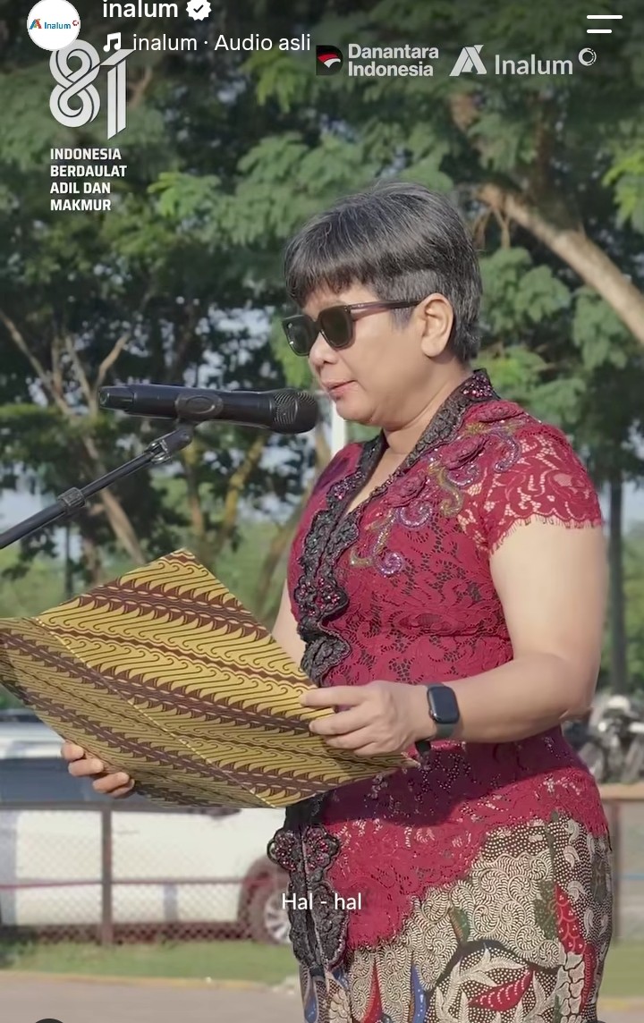 Dirut Inalum Melati Sarnita Jadi Inspektur Upacara HUT ke- 81 RI di Tanjung Gading