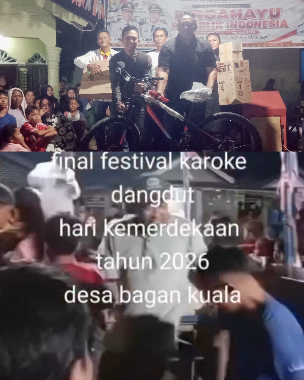 Perlombaan HUT ke-81 RI Terheboh di Kecamatan Tanjung Beringin, Final Festival Dangdut di Desa Bagan Kuala Meriah