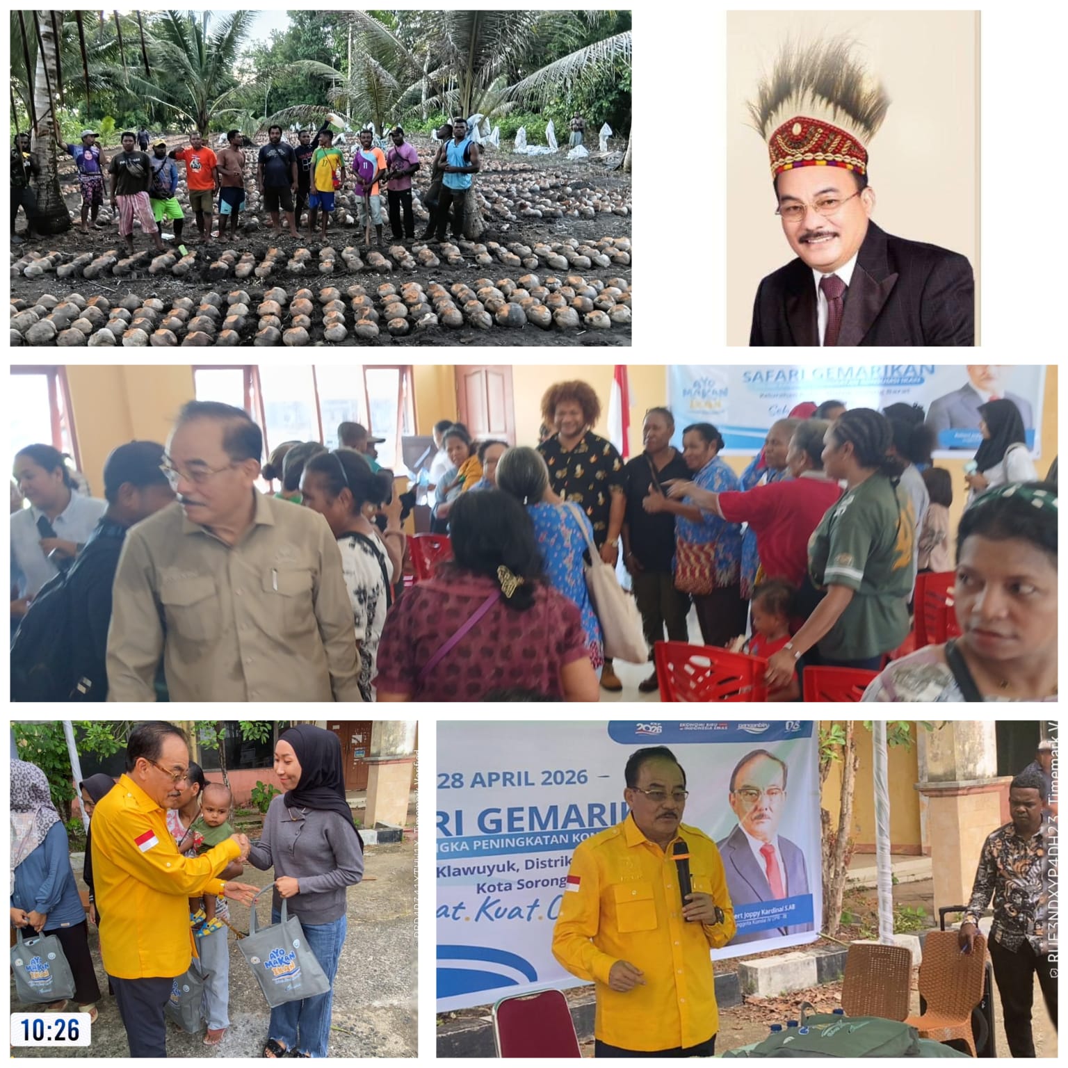 Robert Cardinal Wujudkan Aspirasi Warga: Dari Bantuan Ikan di Doom Sampai Lumbung Kopra Raja Ampat