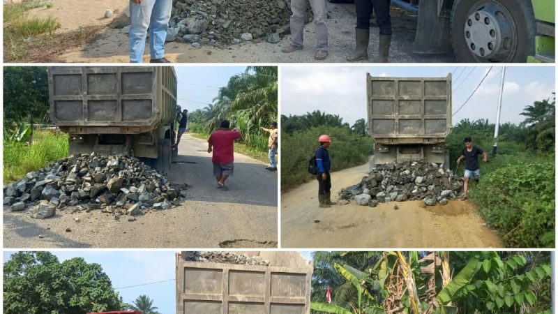 PT.Teso Indah Kembali Bantu Perbaiki Jalan Rusak Melalui Program CSR