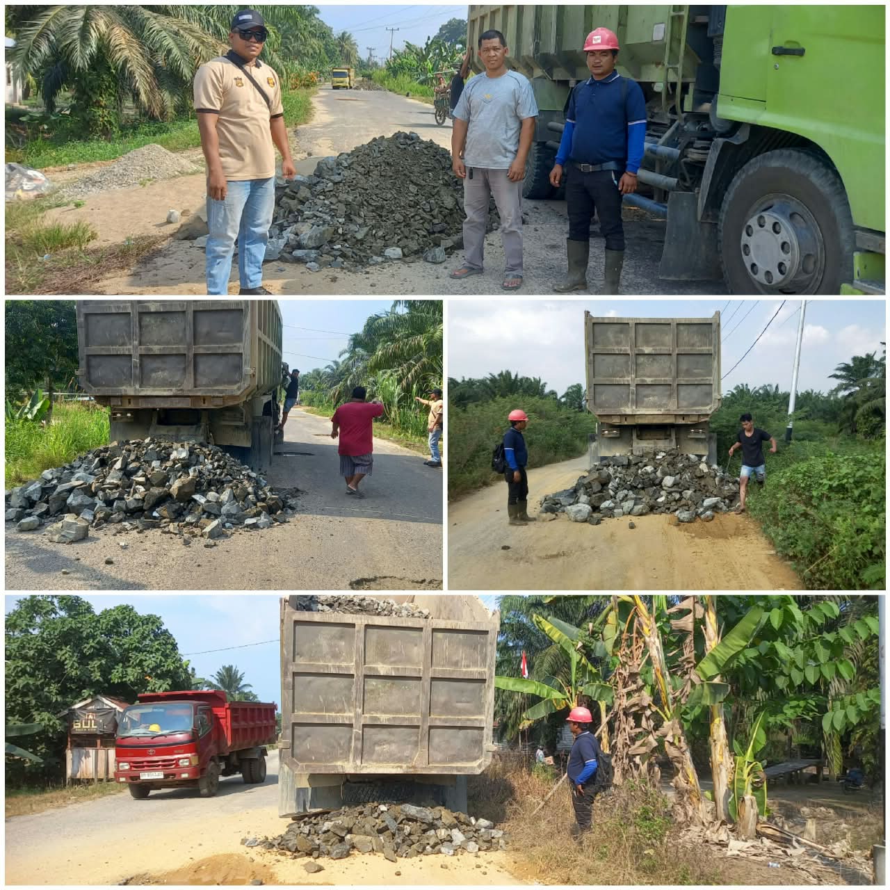 PT.Teso Indah Kembali Bantu Perbaiki Jalan Rusak Melalui Program CSR