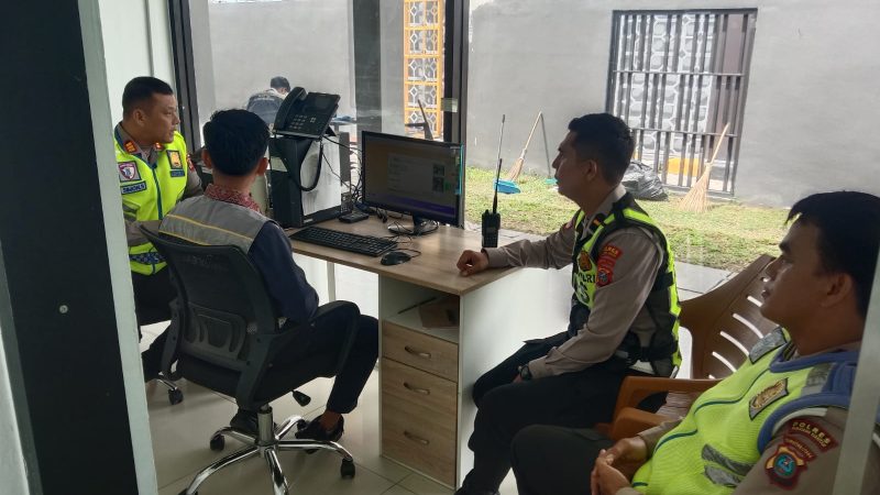 Sat Lantas Polres Pematangsiantar Laksanakan Giat Menyamakan Persepsi dan Musyawarah bersama Pengelola Tol Simpang Panei