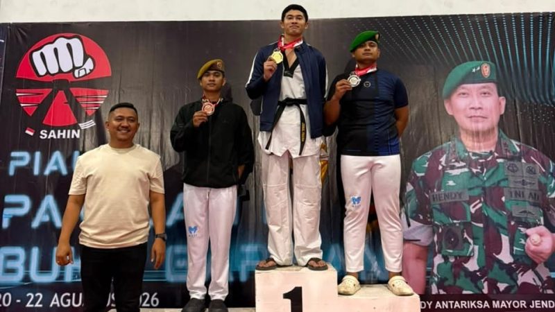 Bripda Jamal Sembiring, Atlet SPN Hinai Polda Sumut Ukir Emas Taekwondo Piala Pangdam I Bukit Barisan