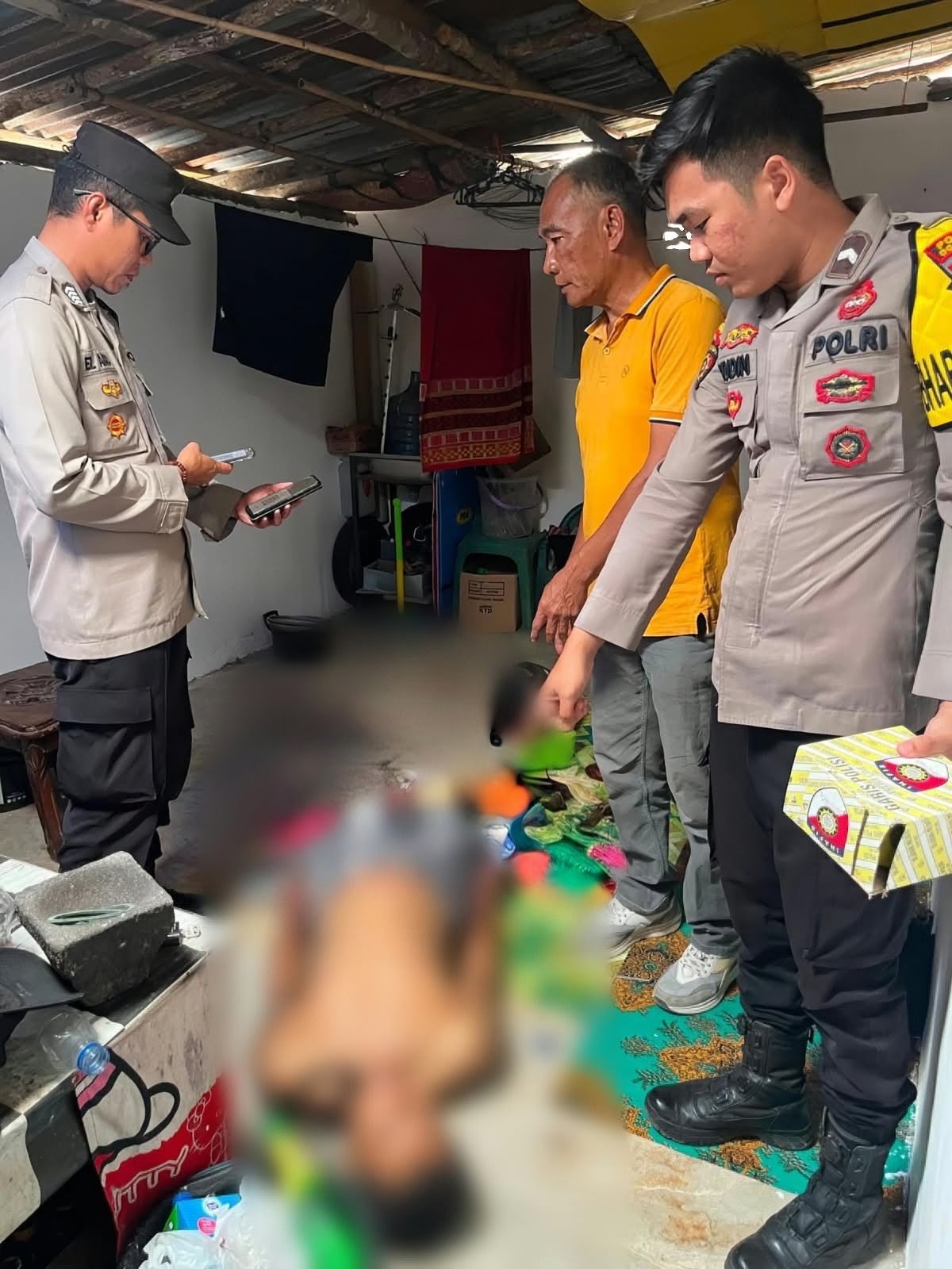 Adi Suhendra Ditemukan Meninggal Dunia, Kapolsek Tanjung Raja Beserta Jajaran Turun Langsung Ke TKP