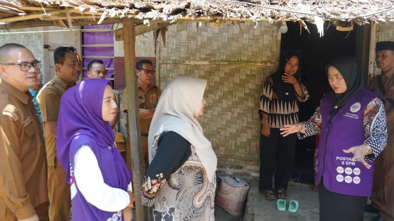 Ketua TP Posyandu Kabupaten Asahan Tinjau Posyandu Manggis Di Teluk Dalam