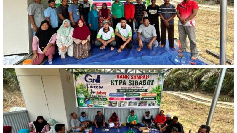 PT. Inecda Perkuat Komitmen terhadap Lingkungan melalui Pelatihan Pengolahan Sampah dan Bantuan Gudang Sampah di Desa Sibabat