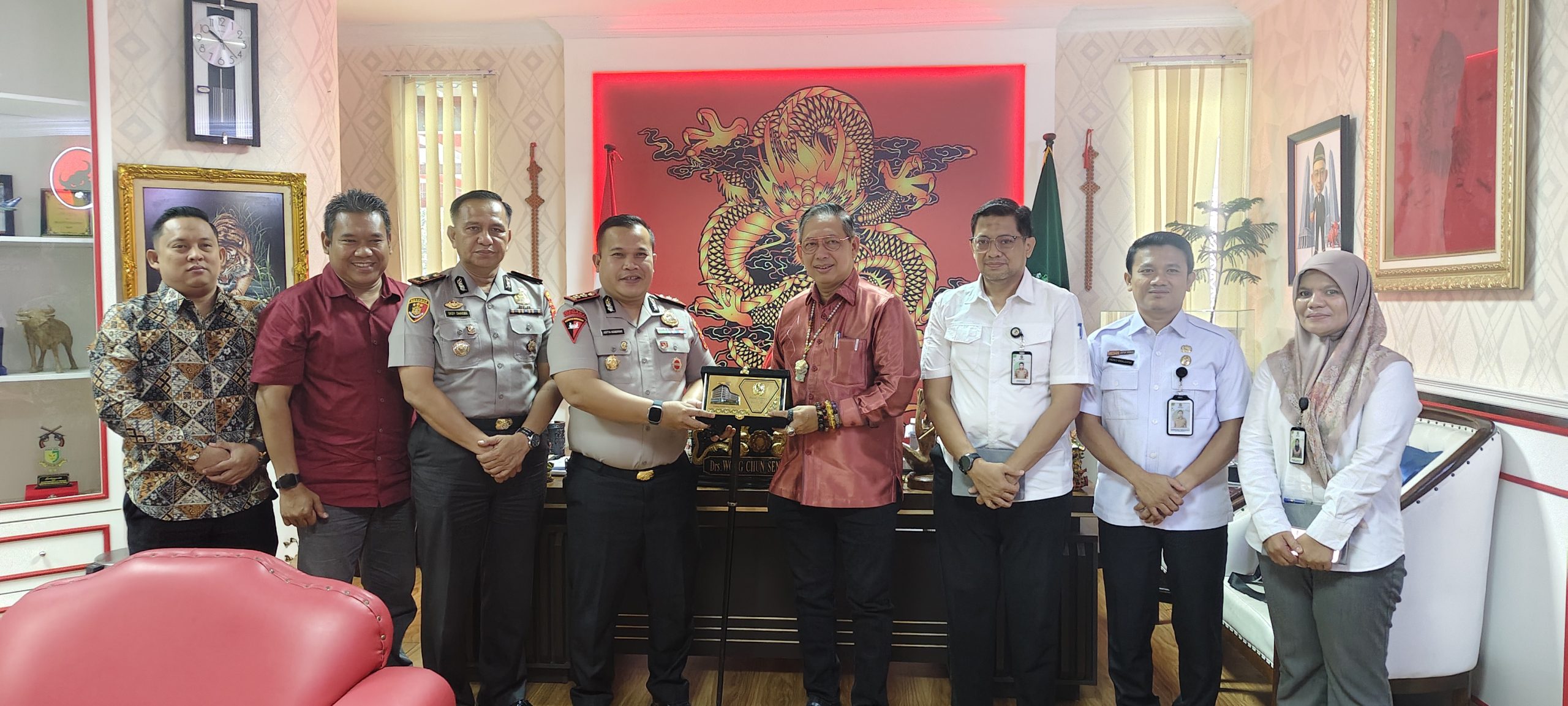 Ketua DPRD Medan Terima Silaturahmi Kapolres Belawan, Bahas Narkoba, Kriminalitas hingga Potensi Ekonomi