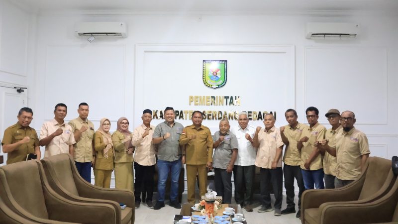 Kedatangan Pengurus SMSI Sergai dan Sumut Disambut Hangat, Bupati Sergai Paparkan Program Asta Cita Presiden Prabowo