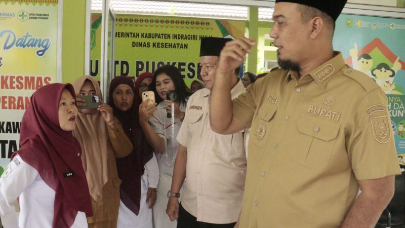 Kungker ke Puskesmas, Bupati Inhu : Bidang Kesehatan Merupakan Salah Satu Prioritas Utama